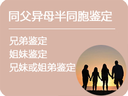 河北省同父异母半同胞鉴定